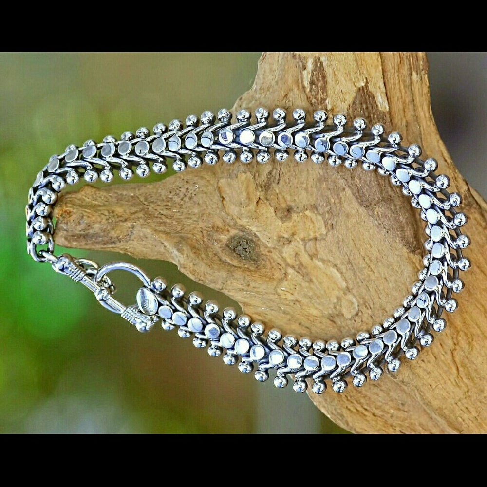 NEW STERLING SILVER CENTEPEDE BRACELET - Picture 1 of 2